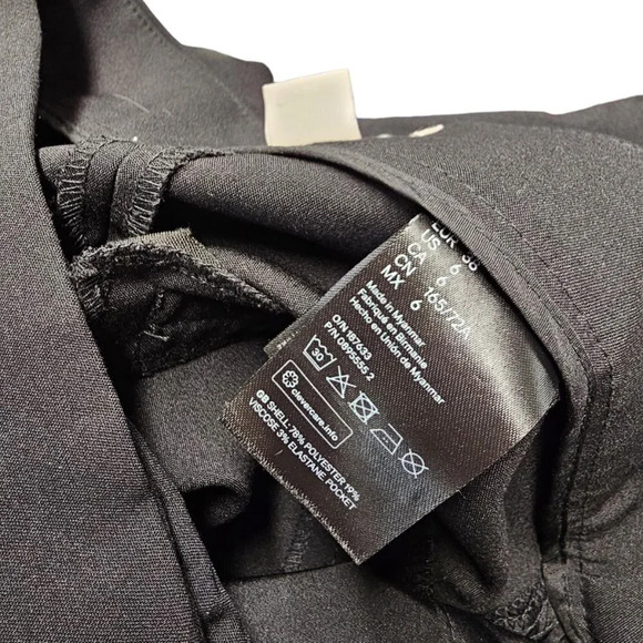 H&M Womens High Waisted Black Trousers Size  6 - Picture 7 of 7